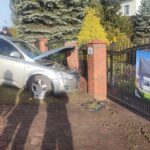 Nawojowa, samochód wypadł z drogi