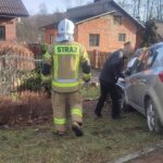 Nawojowa, samochód wypadł z drogi