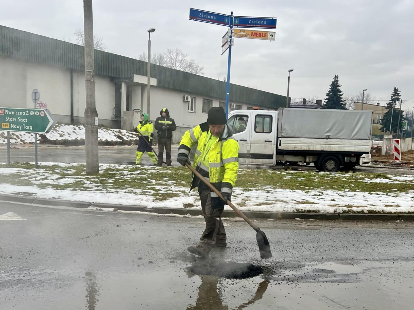 Nowy Sącz, dziury drogowe