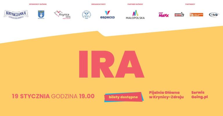 Ira | Krynica Źródłem Kultury 2024! Mamy bilety do rozdania!