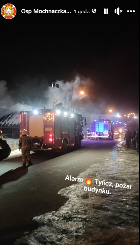 pożar Tylicz