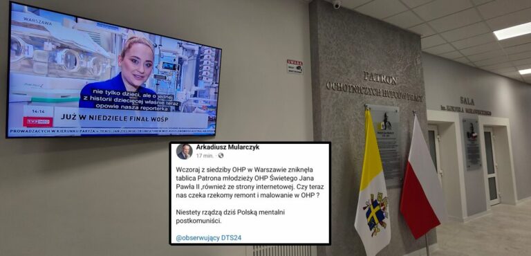 Poseł Mularczyk: „Zniknęła tablica”. Rzecznik dla DTS24: „Nie zniknęła, mogę udowodnić”