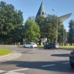 rondo zielona strzałka