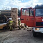 pożar wózka widłowego