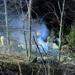 Rożnów, pożar domku letniskowego