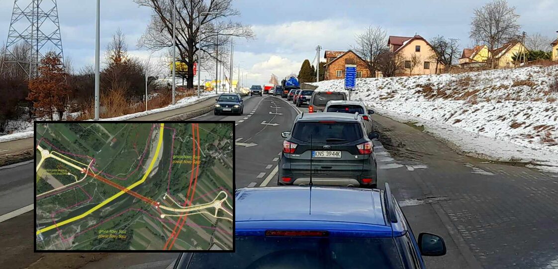 Węgierska Nowy Sącz, korki, nowy most w Nowym Saczu