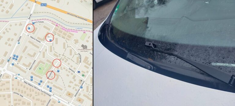 Nowy Sącz, osiedle Barskie. Z zaparkowanych pojazdów znikają wycieraczki [ZDJĘCIA]