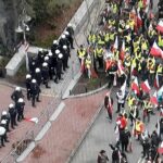Warszawa, rolnicy, starcie