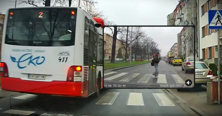 Nowy Sącz. Krok od tragedii. Wczorajszy incydent z udziałem autobusu MPK i pieszej [FILM]