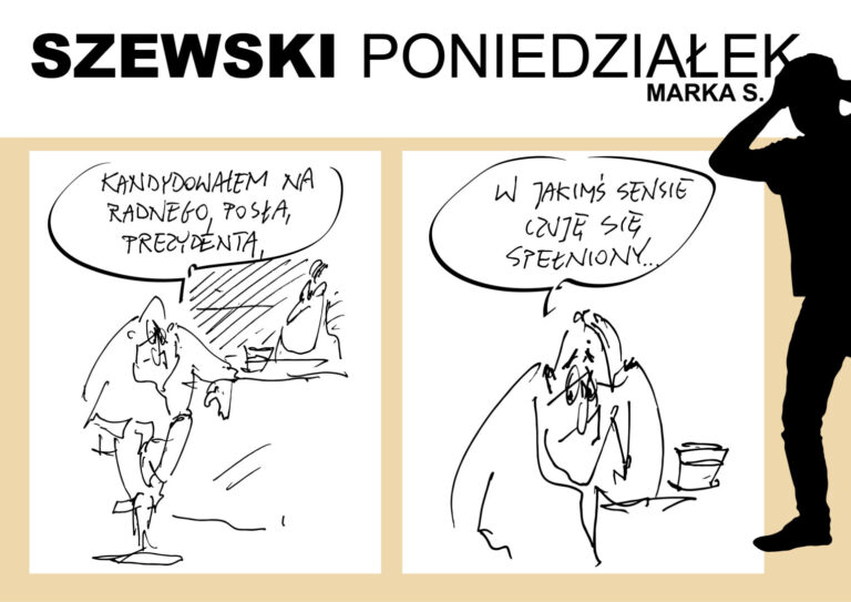 Szewski poniedziałek. Przychodzi polityk do baru…