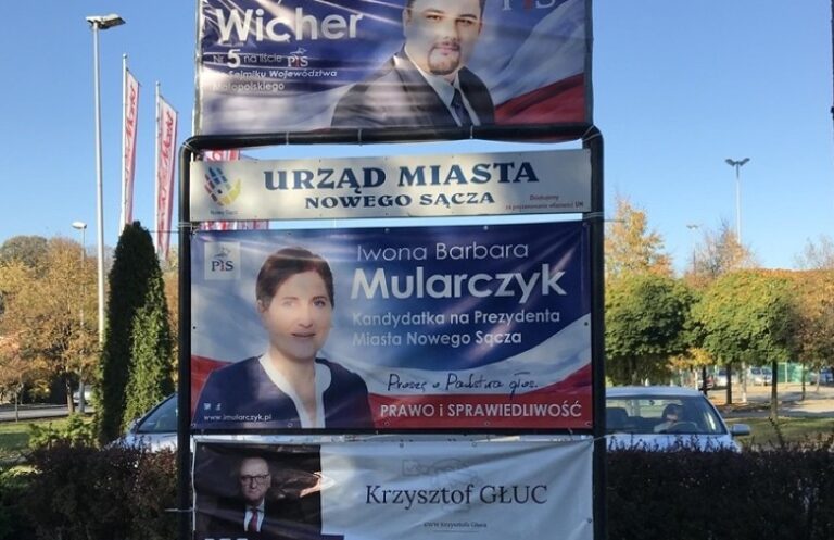 Nowy Sącz. Cztery tablice dla kandydatów. Więcej nie będzie