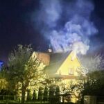 pożar domu, Mszana Dolna