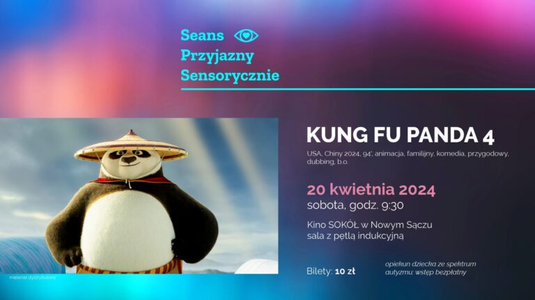 Seanse dla dzieci ze spektrum autyzmu w Kinie SOKÓŁ!