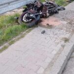 wypadek motocyklisty, Korzenna