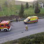 wypadek motocyklisty, Korzenna