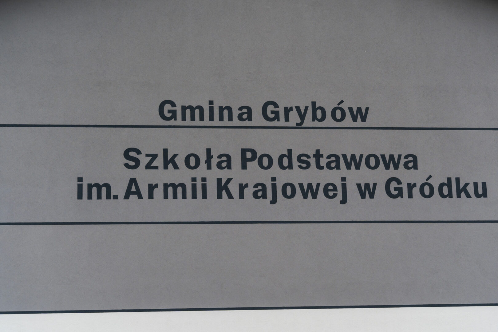 Gródek, szkoła, budowa