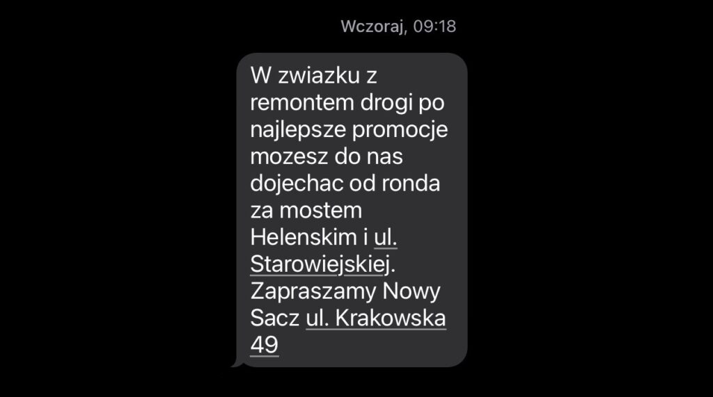 zamknięta ulica Krakowska