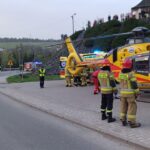 wypadek motocyklisty, Korzenna