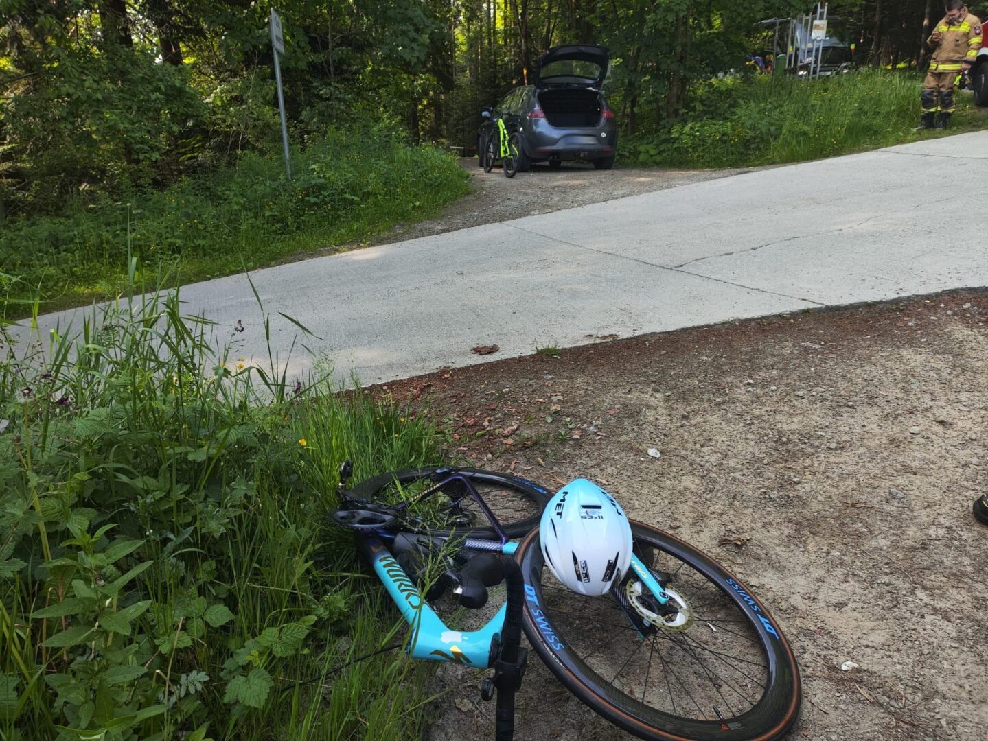 Berest, zderzenie z rowerzystą
