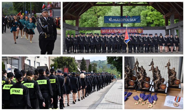 Druhowie OSP Korzenna dzielą się fotorelacją z 90-lecia. Wciąż spływają prezenty