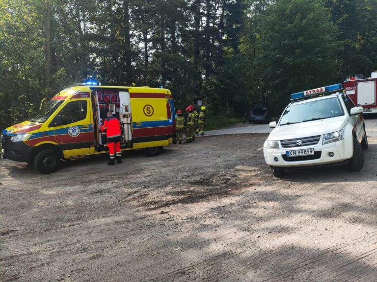 Zderzenie osobówki z rowerzystą w Bereście
