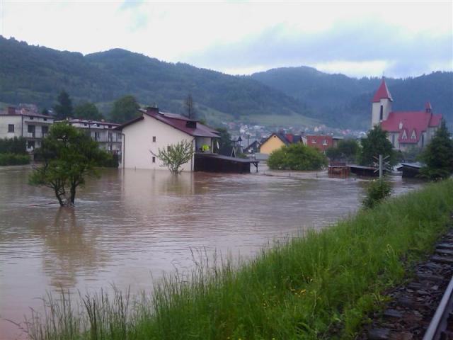 Sądecczyzna, powódź 2010