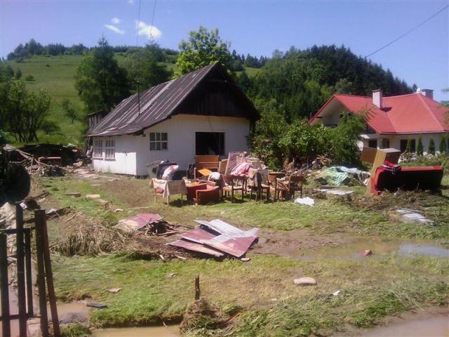 Sądecczyzna, powódź 2010