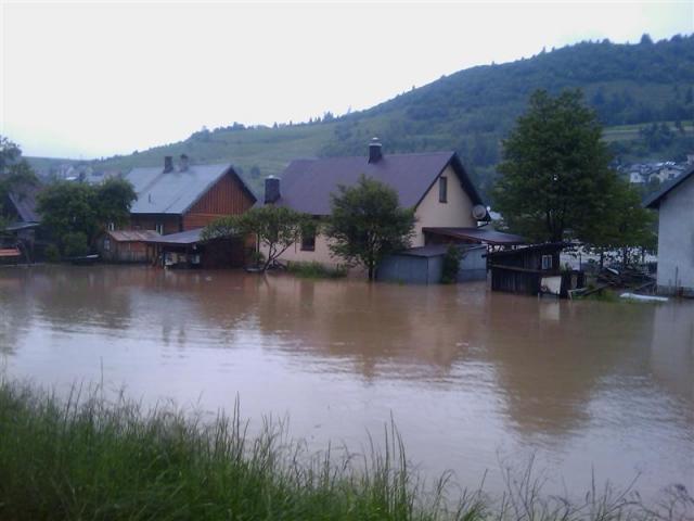 Sądecczyzna, powódź 2010
