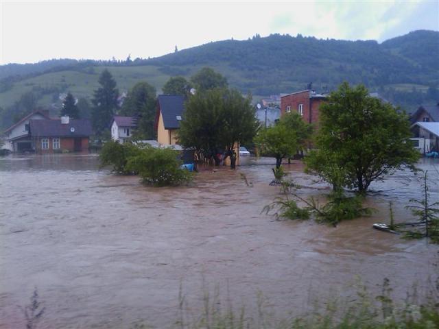 Sądecczyzna, powódź 2010