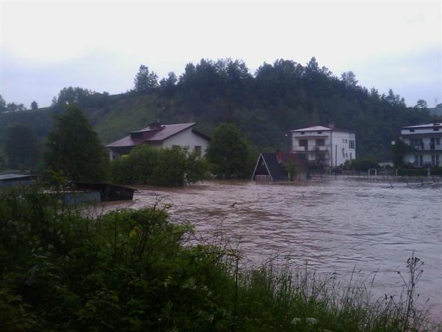 Sądecczyzna, powódź 2010