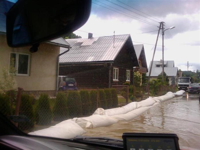 Sądecczyzna, powódź 2010