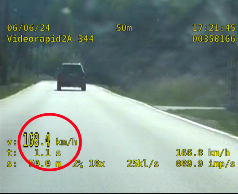 Sądecczyzna. Prawie 170 km/h w terenie zabudowanym