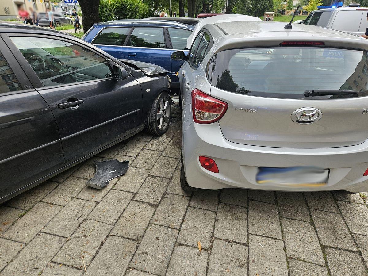 Nowy Sącz, zderzenie na parkingu