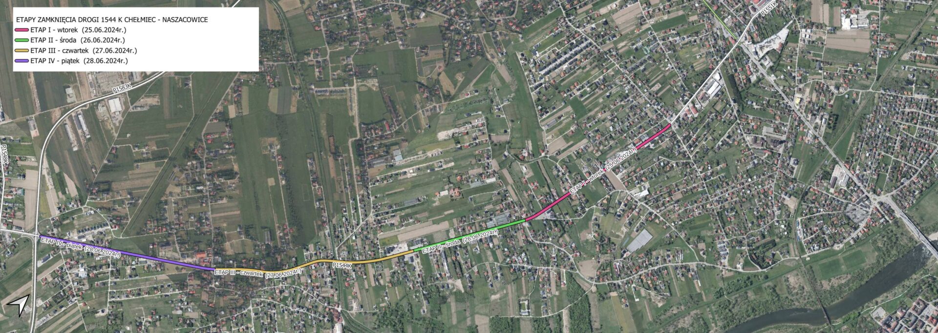 droga powiatowa Chełmiec - Naszacowice