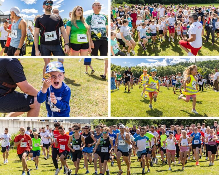 Z uśmiechem pobiegli po uśmiech dla Julianny i Lenki. Bieg Run 4 a Smile 2024 [ZDJĘCIA]
