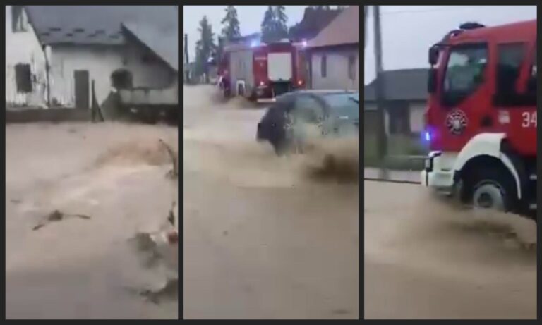 Trudna sytuacja w regionie. Zalane drogi, budynki. Wystarczyła chwila ulewy