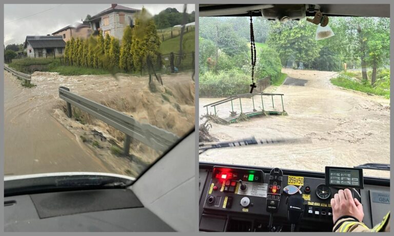 Obraz regionu po ulewie. Około 40 interwencji strażackich [ZDJĘCIA]