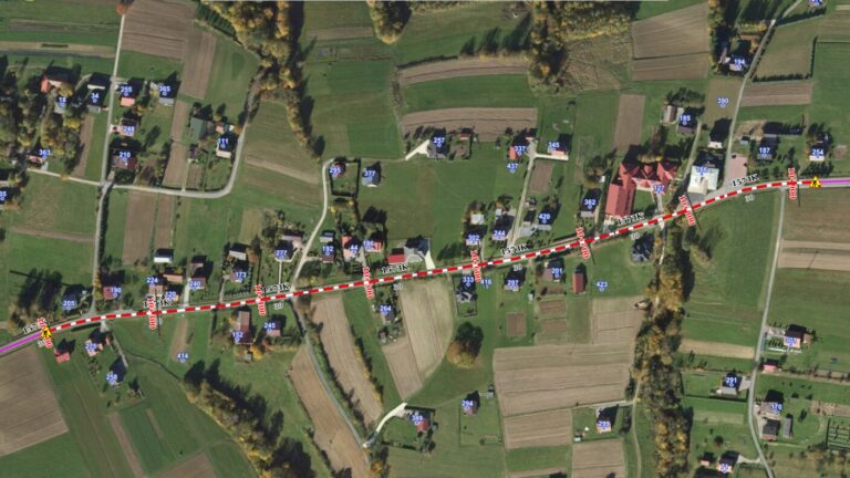 Trwają prace na drodze powiatowej Nowy Sącz – Cieniawa