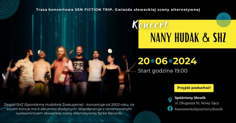 Koncert-koncept NANY HUDÁK & SHZ w Słowiku [ZAPOWIEDŹ]