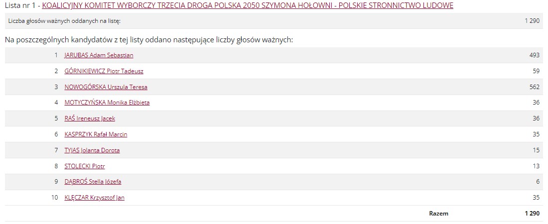 Wybory do Parlamentu Europejskiego Nowy Sącz