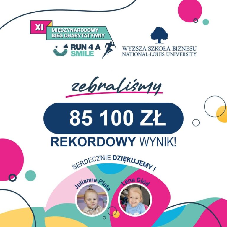 Podsumowanie XI edycji Biegu Charytatywnego Run 4 a Smile