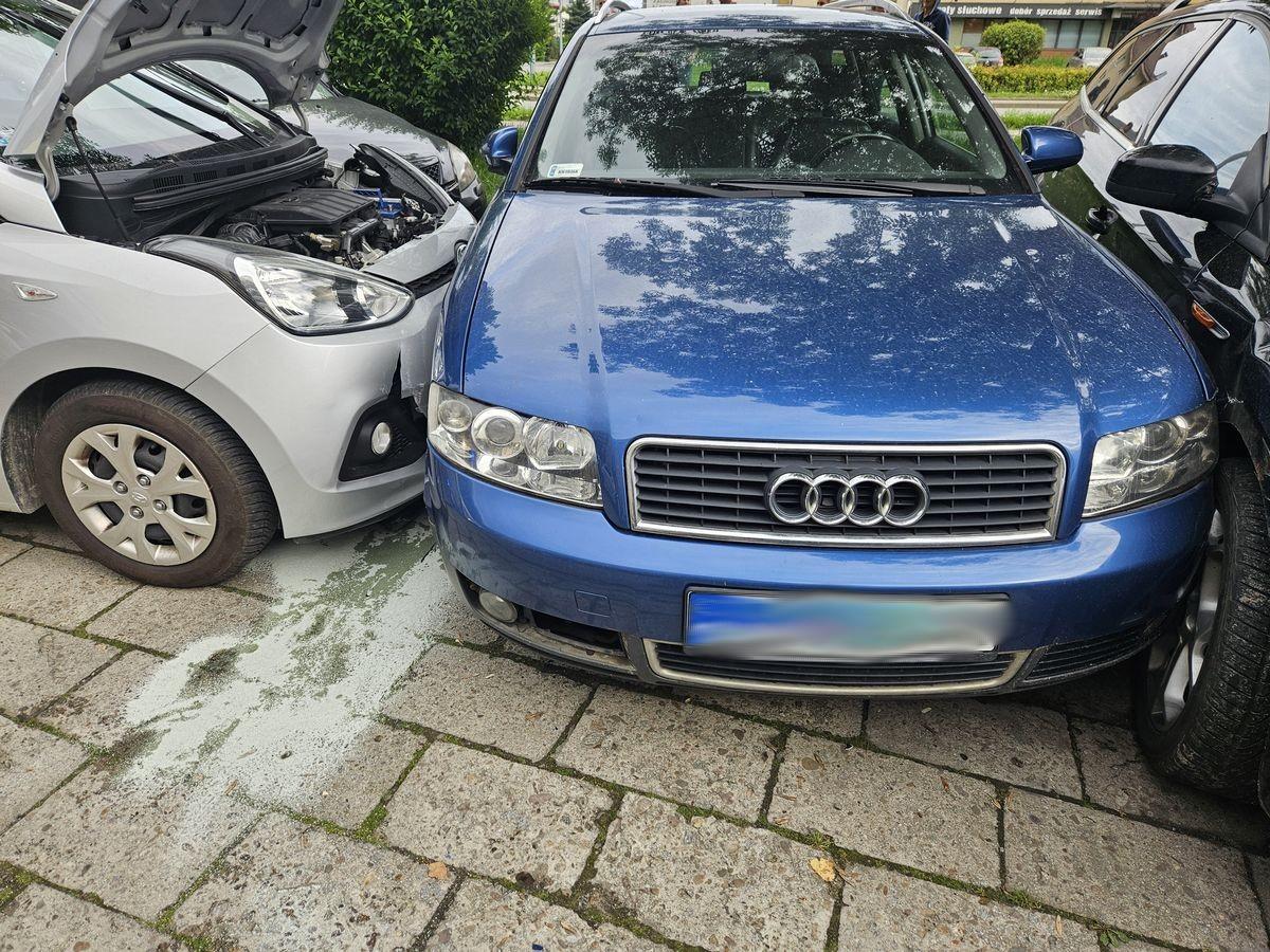 Nowy Sącz, zderzenie na parkingu