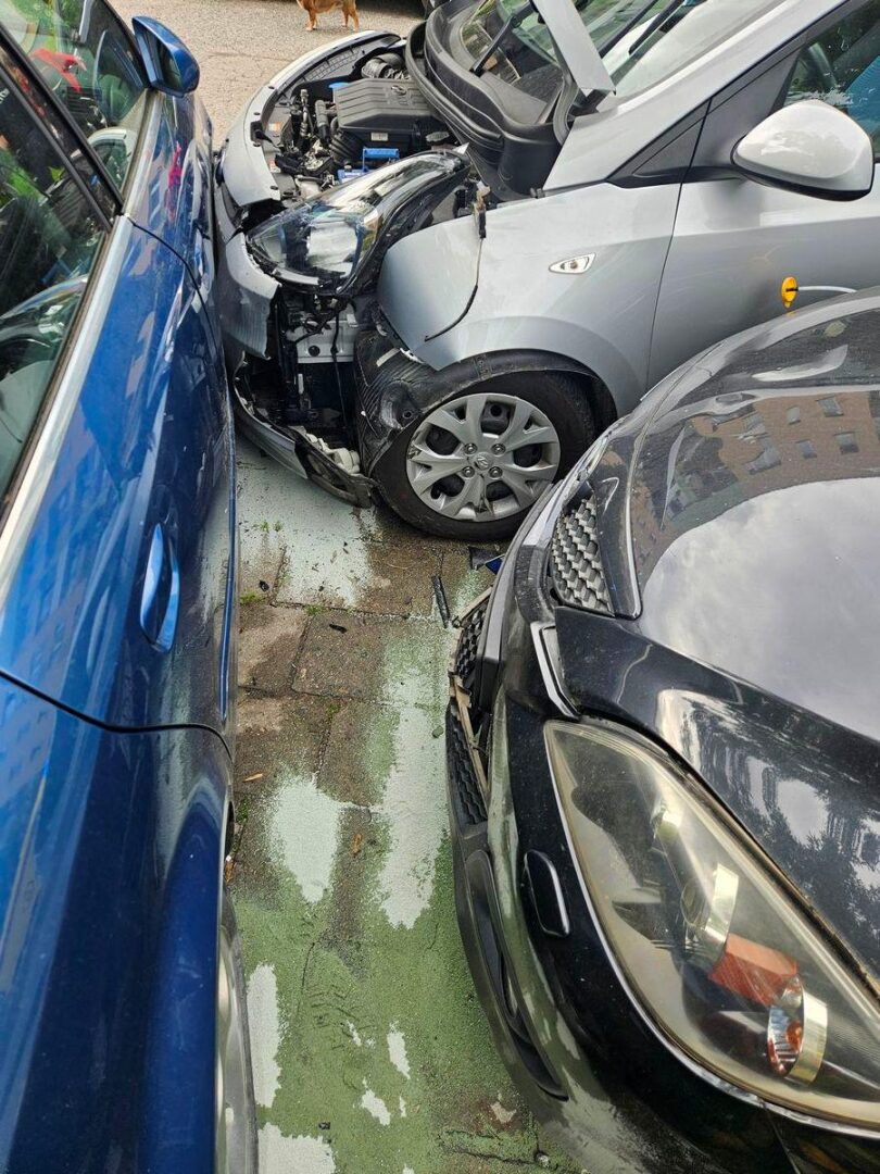 Nowy Sącz, zderzenie na parkingu