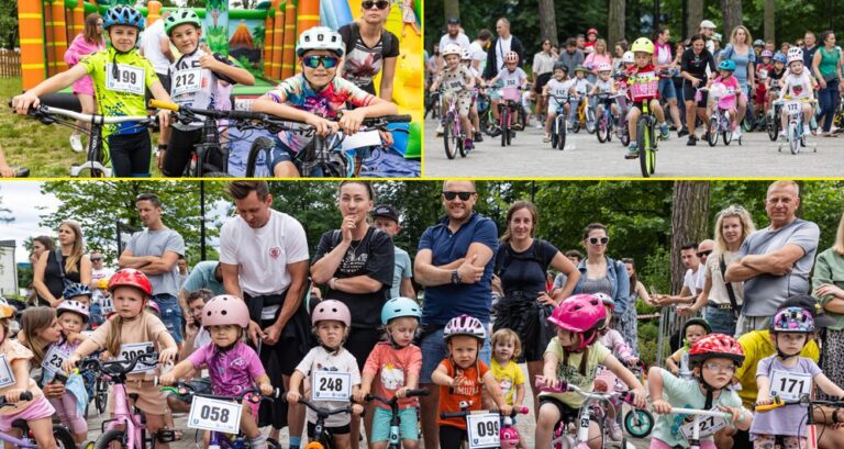 Nowy Sącz. Park Strzelecki przejęty przez młodych rowerzystów [ZDJĘCIA]