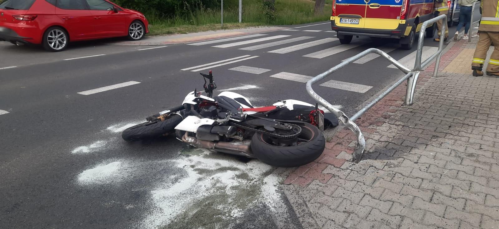 Frycowa, wypadek motocyklisty