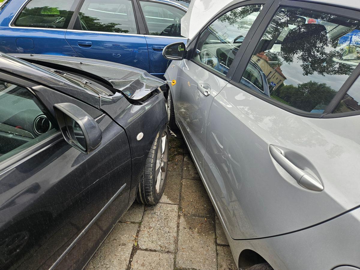 Nowy Sącz, zderzenie na parkingu