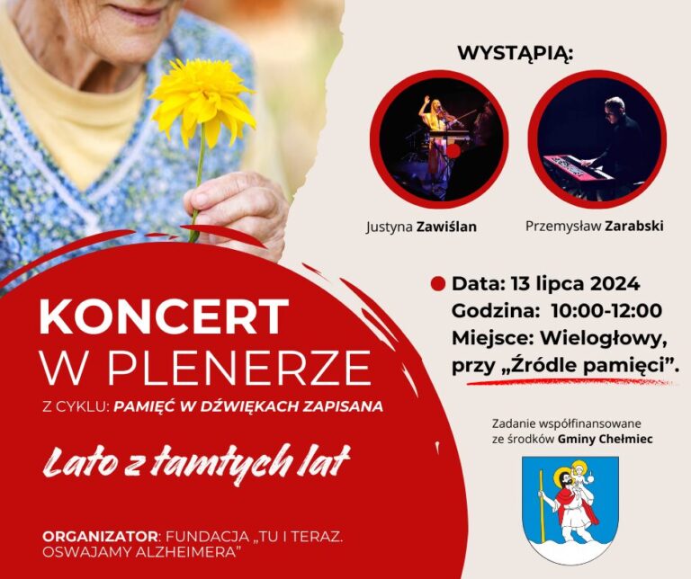 Koncert plenerowy pt. „Lato z tamtych lat” – 13 lipca 2024 [ZAPOWIEDŹ]