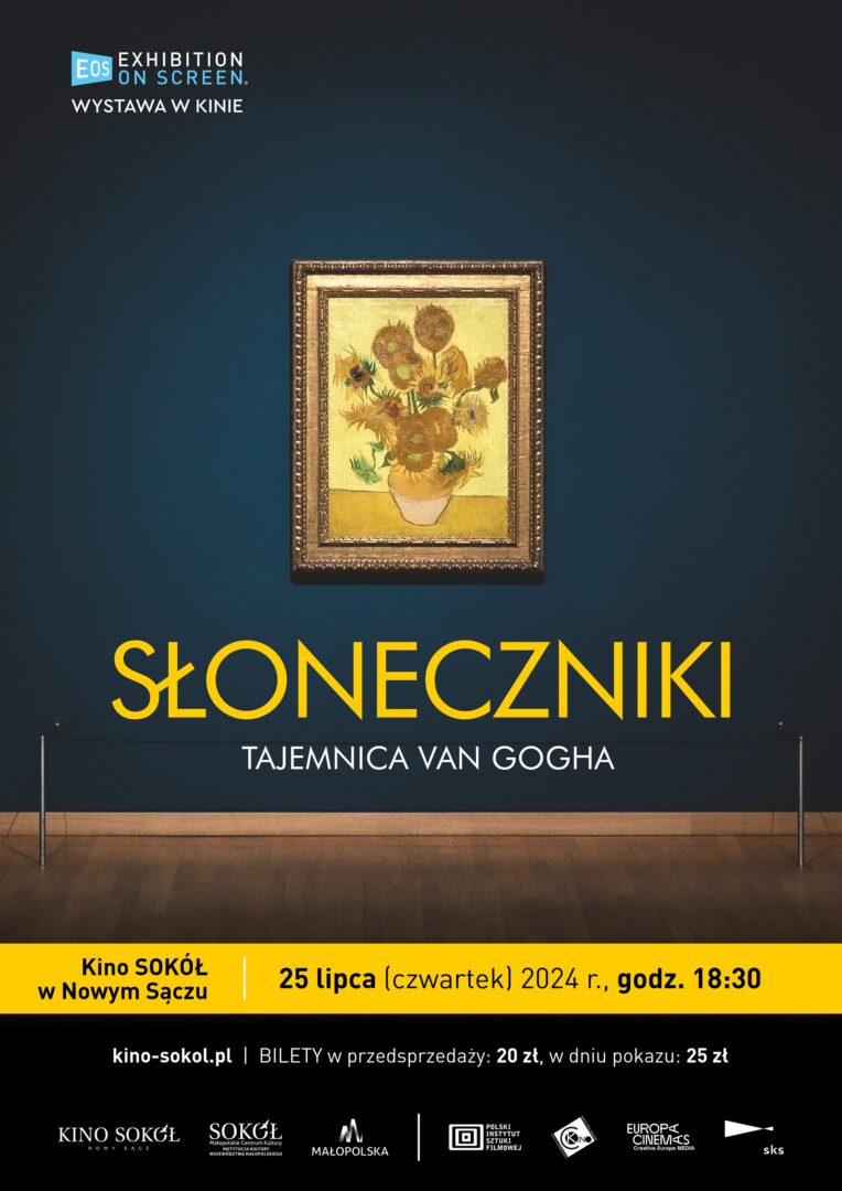 „SŁONECZNIKI. TAJEMNICA VAN GOGHA” W KINIE SOKÓŁ W NOWYM SĄCZU – PRZEDSPRZEDAŻ BILETÓW TRWA!