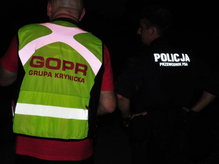 Boa z krynickiego GOPR znalazł zaginionego 35-latka