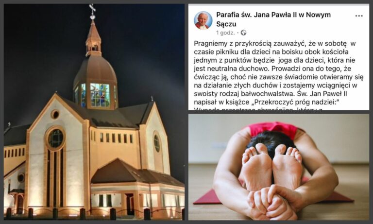 Parafia apeluje do rodziców: ,,przez ćwiczenie jogi, otwieramy się na działanie złych duchów”